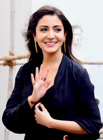 Photo: Bollywood Hungama, CC BY 3.0, via Wikimedia Commons Anushka Sharma, typed as Bright Spring